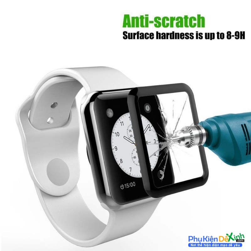 Miếng Dán Kính Cường Lực Apple Watch 38 /42 mm Hiệu Glass giúp bạn bảo vệ những chiếc đồng hồ đẳng cấp của mình một cách hiệu quả nhất chống những tác động bên ngoài